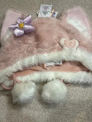 택 포함 새상품 리나벨 팬캡 폼폼 포함 모자 상하이 디즈니