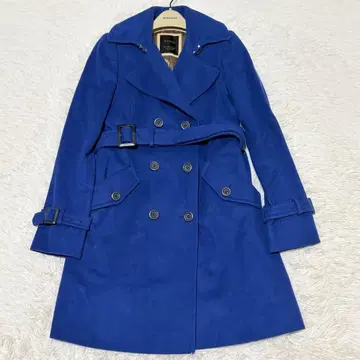 새상품급 산요 100년 코트 트렌치 울 벨트