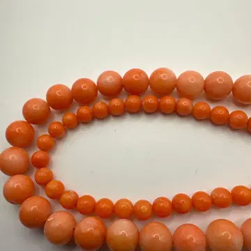오렌지 액세서리 목걸이 2연 목걸이