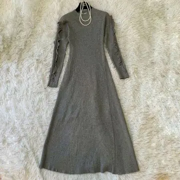 Chesty 체스티 레이스 디테일 니트 원피스