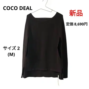 [ 새상품 ] COCO DEAL 판초 니트 브라운 사이즈 2 M 사이즈