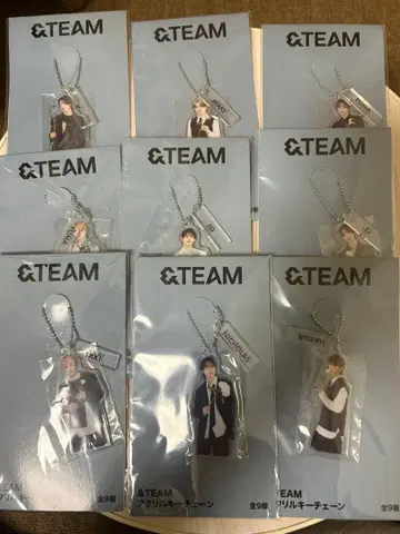 &TEAM 아크릴 키체인 전 9종 세트 컴플리트