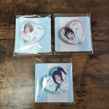 러브 라이브! 하트형 캔뱃지 3종 세트