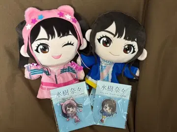 미즈키 나나 GiGO 퍼펫 봉제 인형 & 아크릴 키링 세트