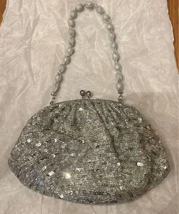 Di bello TOPKAPI 스팽글 파티 백 실버