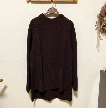 바토너 울 니트 브라운 계열