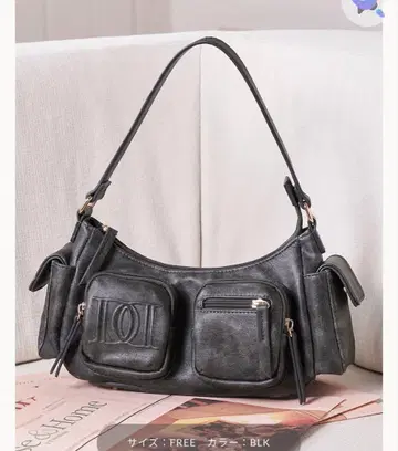 DD 가죽 핸들백 블랙