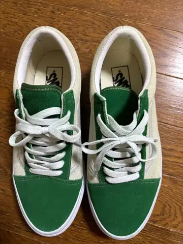 Vans 그린 베이지 스니커즈