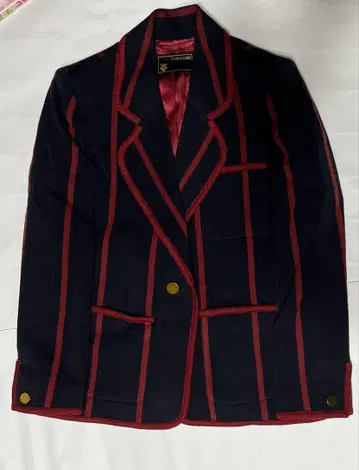 LYRICISM 테일러드 자켓 네이비/버건디 리리시즘