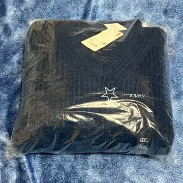 UNIQLO 플러피 V넥 스웨터 3XL 블루 파랑