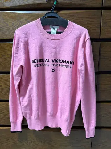 더블 스탠다드 클로징 긴팔 니트 ( 핑크 )