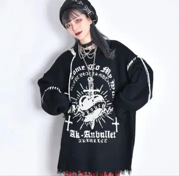 VOLCAN & APHRODITE 하트소드 데미지 니트