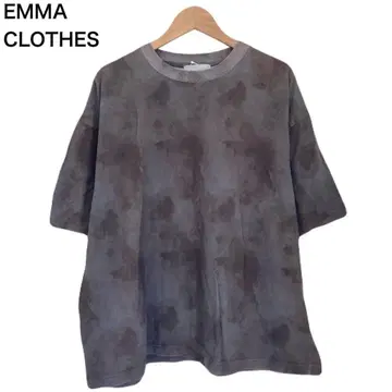 에마 로즈 모노마트 타이다이 페이드감 반팔 면 둥근넥 T셔츠 L