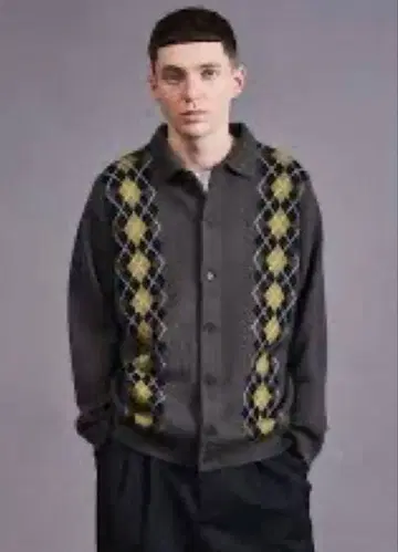 [ 연말 세일 ] 몽키타임 아가일 무늬 가디건 ( 새상품 ) 사이즈: L