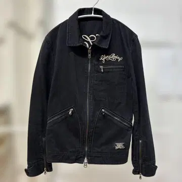 JACK ROSE 블랙 체인 스티치 자수 자켓