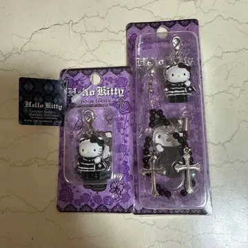 헬로키티 고스로리 스트랩 지퍼 마스코트 세트