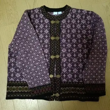 앤티크 니트 가디건 XL