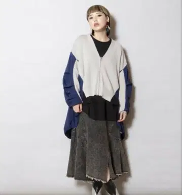 오즈모시스 OSMOSIS 지퍼 라인 변형 가디건