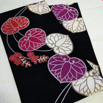 부쇼안 후쿠로 오비 ( 아오이, 블랙 )