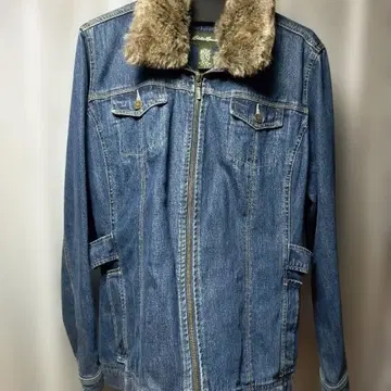 Eddie Bauer 에디 바우어 데님 자켓 퍼 카라 부착