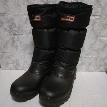 25cm 상당*HUNTER 블랙 롱 부츠*