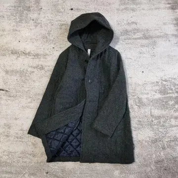 prit 울 트위드 퀼팅 코트 자켓 일본제