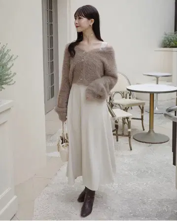 Maison de Lyla 니트 가디건 원피스