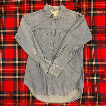 50's 빈티지 Wrangler 데님 셔츠 BLUE BELL