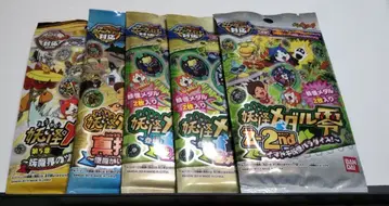 [ spacial 세트 G ] 요괴워치 메달 팩 5 팩 세트