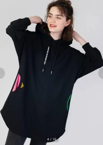 그라니프 블루노 무나리 새와 고양이 후드티 graniph 원피스