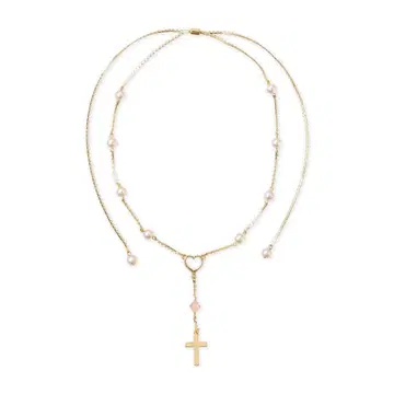 Liquem 로자리오 라리엣 초커 (로즈쿼츠)