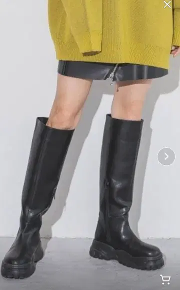 JEANASIS 청키 밑창 롱 부츠