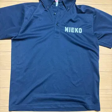 미에 고교 야구부 United Athle 네이비 피케 셔츠 L 사이즈