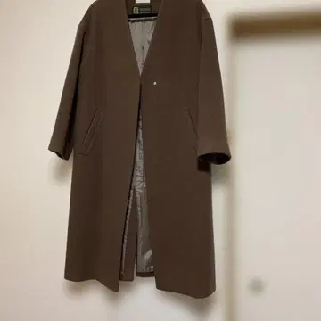 브라운 롱 코트