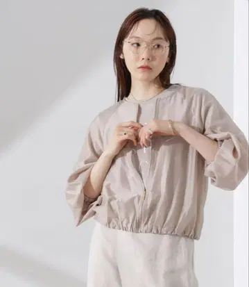 미사용 새상품 나노 유니버스 시어 지퍼 블루종