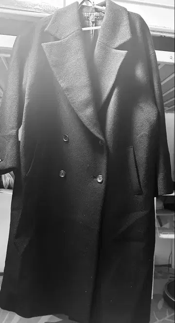 인디비 체스터 코트 블랙 15호 빅 사이즈 따뜻한