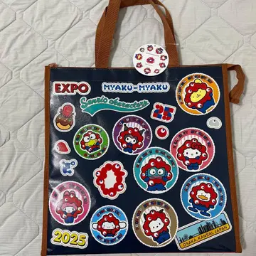 오사카 간사이 만박 미야쿠미야쿠 산리오 콜라보 쇼핑백 기념품 백