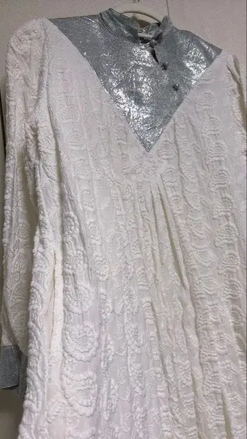 마리오 빈티지 차이나 칼라 긴팔 롱 원피스 사이즈 F