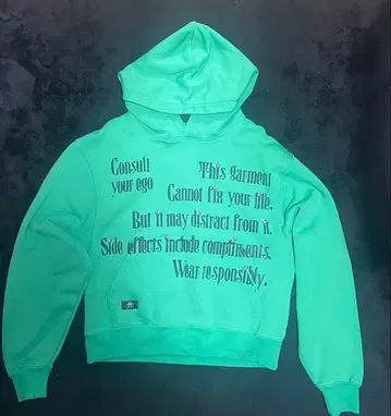 ANTIMID 민트 그린 후드티 S