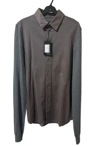 EMPORIO ARMANI 긴팔 셔츠 니트 절개 택 포함 새상품