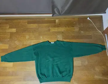 Hanes 프리미엄 웨이트 맨투맨 그린