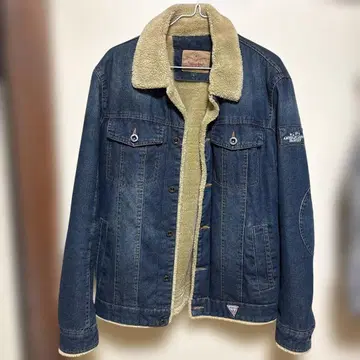 AMERICAN LEGEND 보아 카라 부착 데님 자켓 L 사이즈