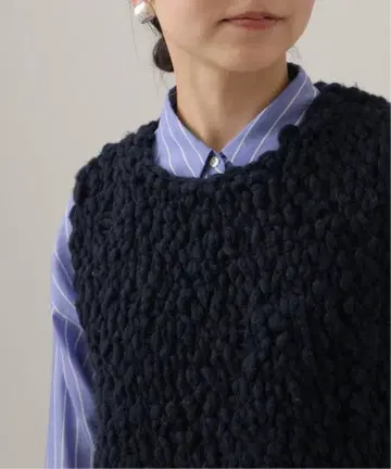 [ 새상품급 ] IENA 이에나 PECCI 빅 슬라브 베스트 네이비