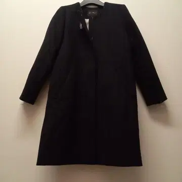 어반 리서치 노카라 코트 블랙 36 울 혼방