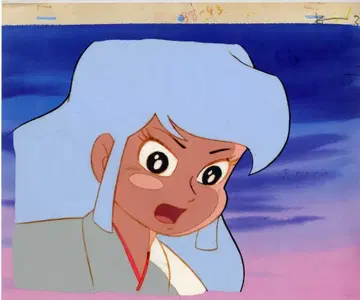 도롱뇽 마법사 유키코 공주 애니메이션 셀화