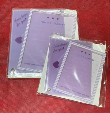 후쿠야 아크릴 프레임 러브 레터 퍼플 캐릭터 복권