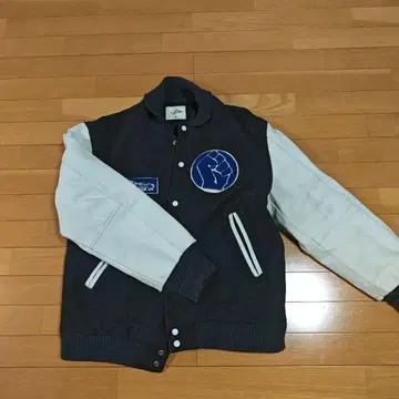 doarat 천연 가죽 바시티 자켓