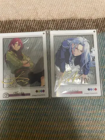 앙상블 스타즈 만남 폴라로이드풍 아크릴 카드 란 나기사 사에구사 이바라