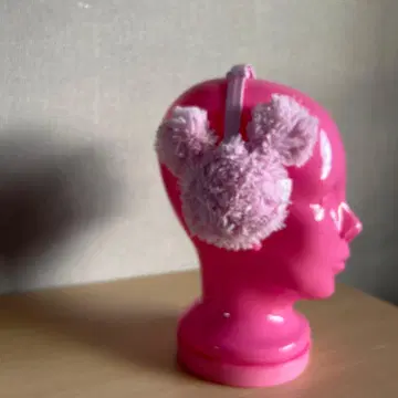 디즈니 귀도리 귀마개 미키 핑크