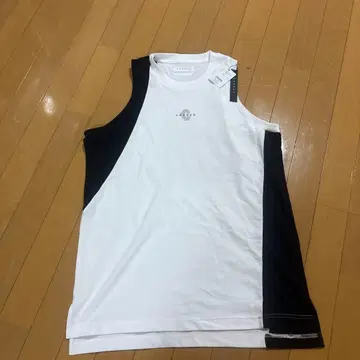CRONOS 탱크탑 화이트 블랙 사이즈 5